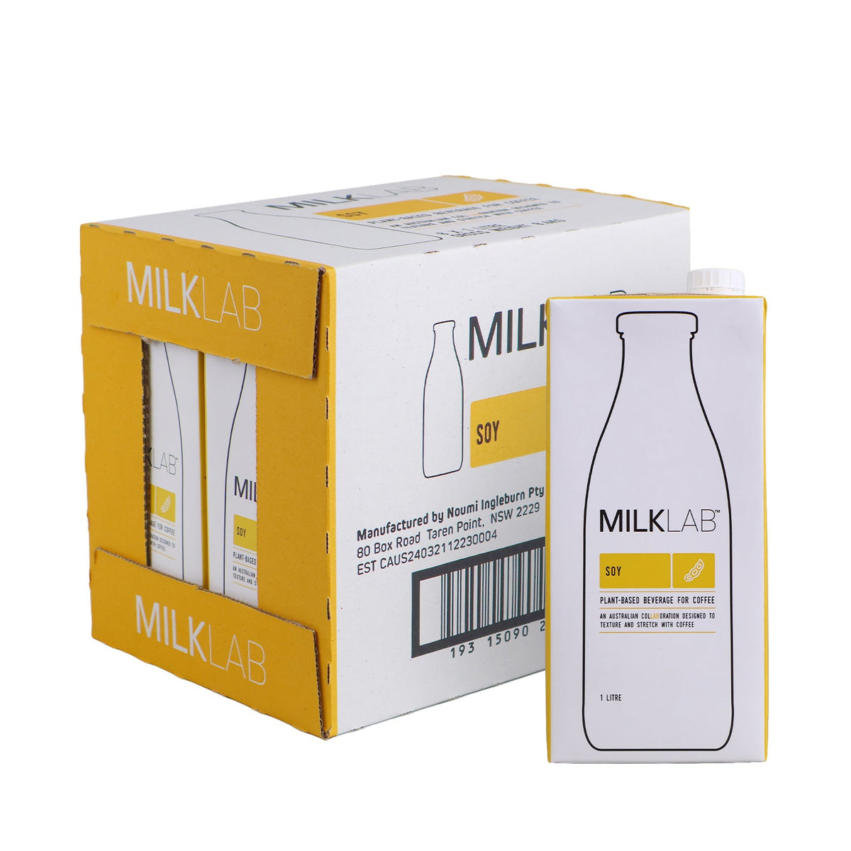 MILKLAB Soy Milk Box | 8 x 1L
