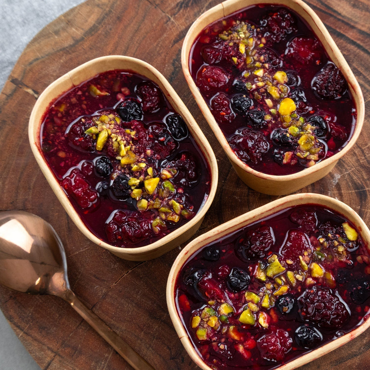 Berry Pistachio Chia Pudding Pots 8Pk - FIG