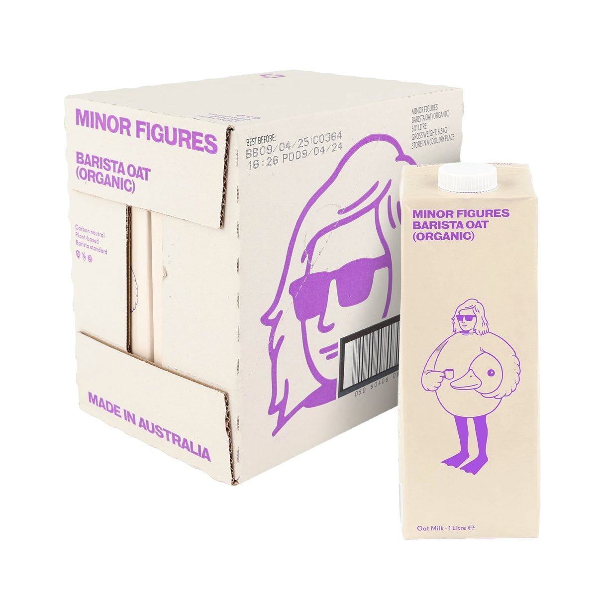 Minor Figures Organic Oat Milk 6 x 1L (Box) - Minor Figures