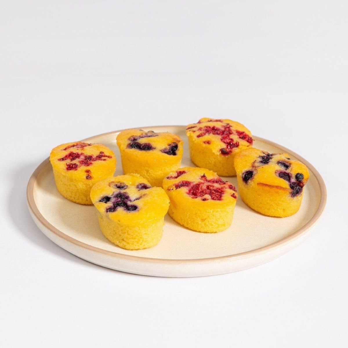 Mixed Friands 6Pk (Raspberry & Blueberry)-Indulgence-FIG-iPantry-australia