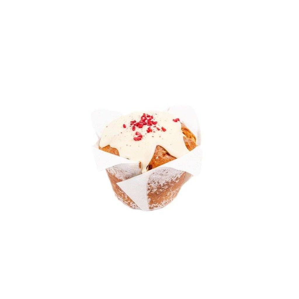 Raspberry & White Chocolate Muffin Large 6Pk-Indulgence-FIG-iPantry-australia